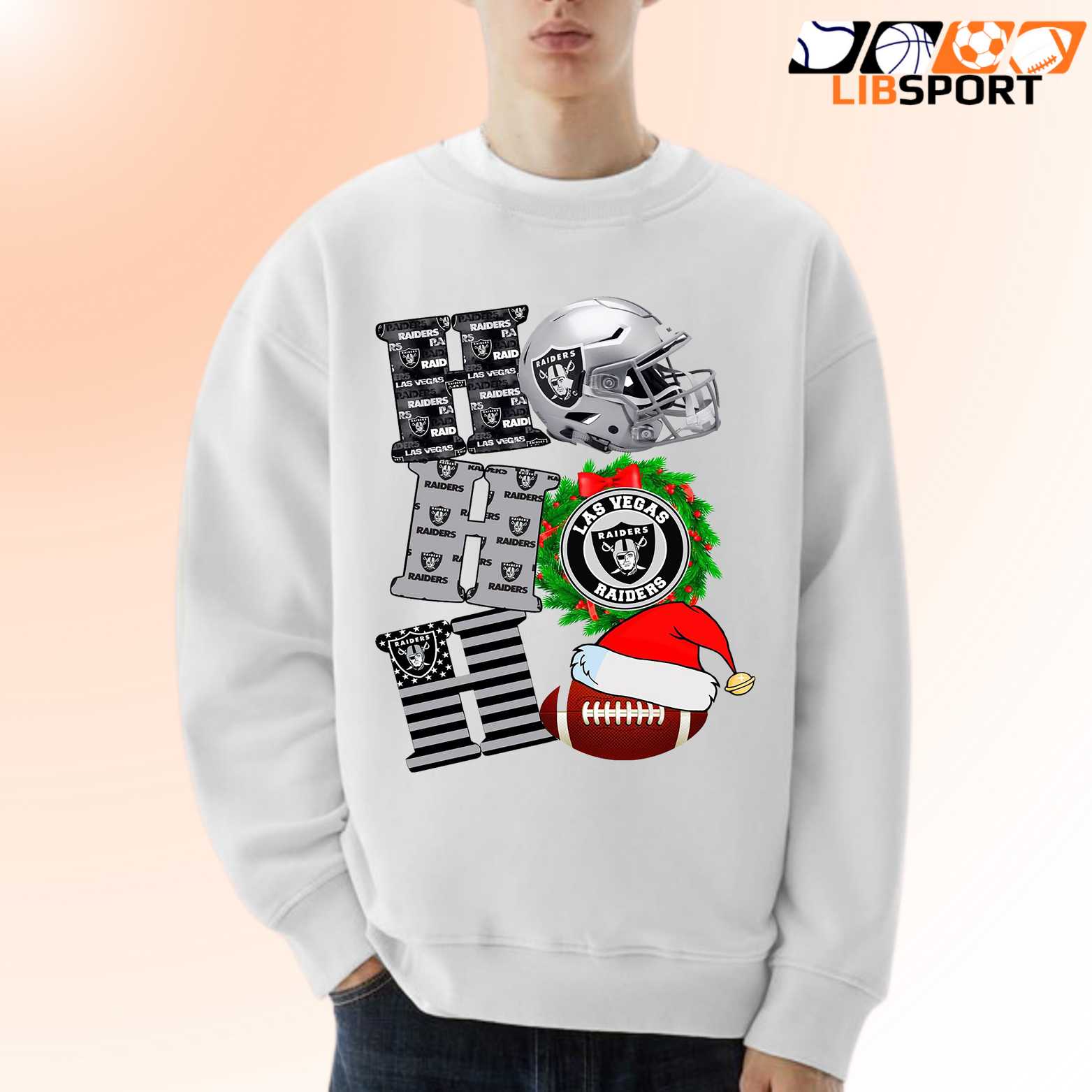 Raiders Ho Ho Ho T Shirt, Las Vegas Raiders Christmas Shirt, Unisex Holiday Tee